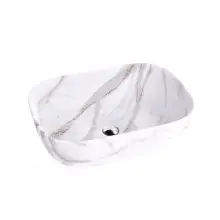 Umywalka nablatowa LAVITA Elpis - umywalka wzór marmur